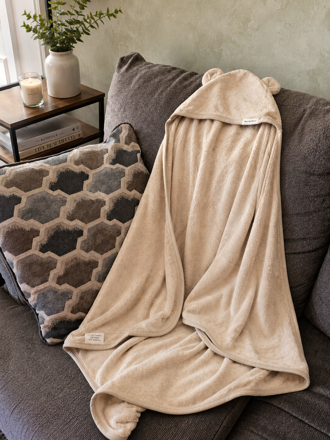 Oversized Bamboo Hooded Baby Towel