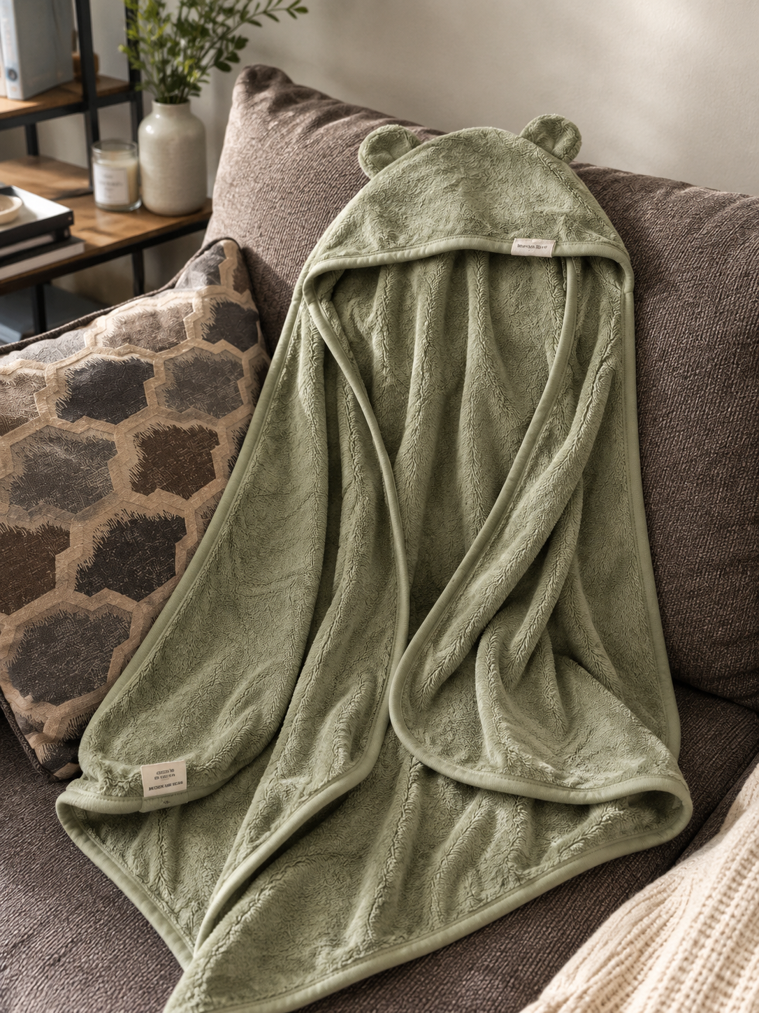Oversized Bamboo Hooded Baby Towel
